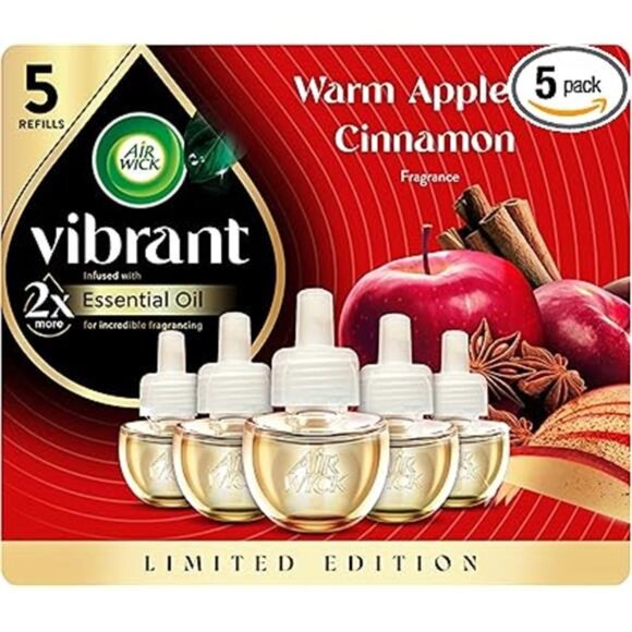 Air Wick Plug In Advanced Scented Oils Refills, Apple + Cinnamon, Fall Decor - Picture 8 of 8